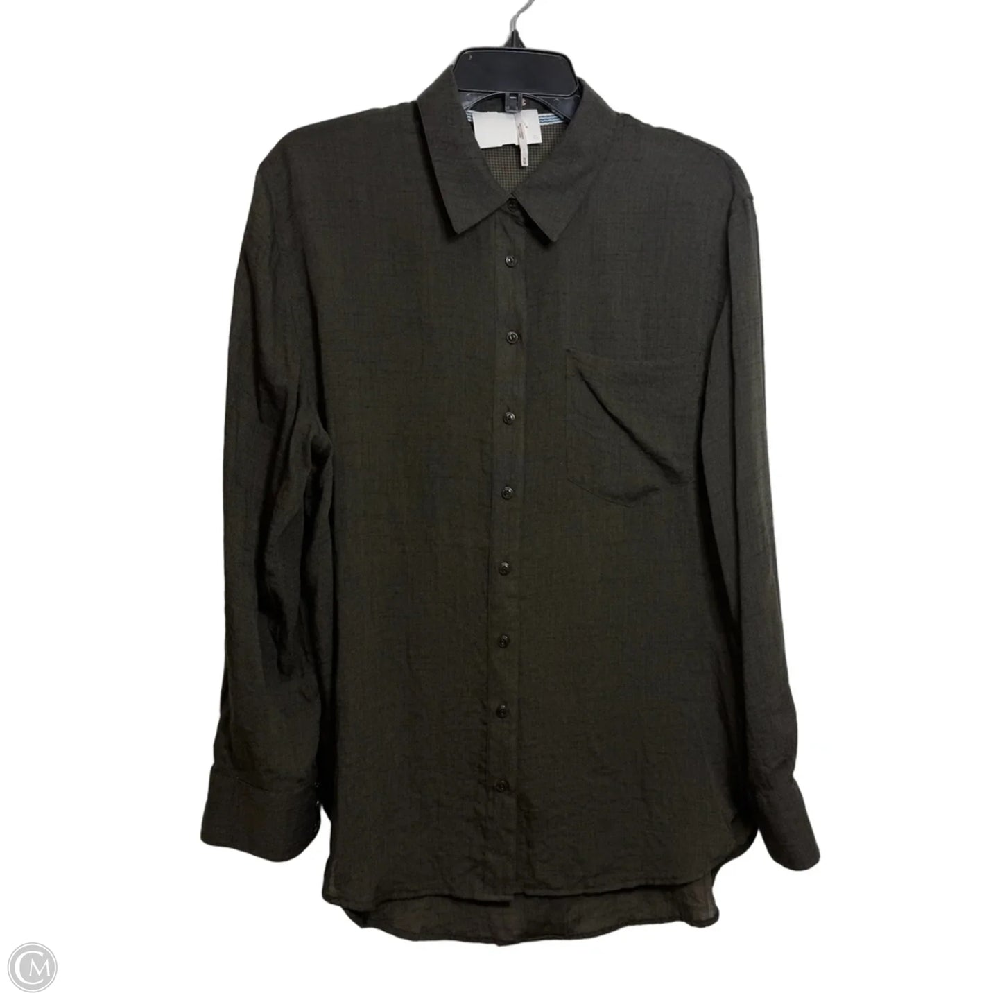 Top Long Sleeve By Free People In Green, Size: M