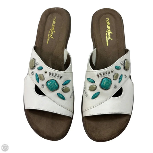 Sandals Flip Flops By Naturalizer In White, Size: 8.5