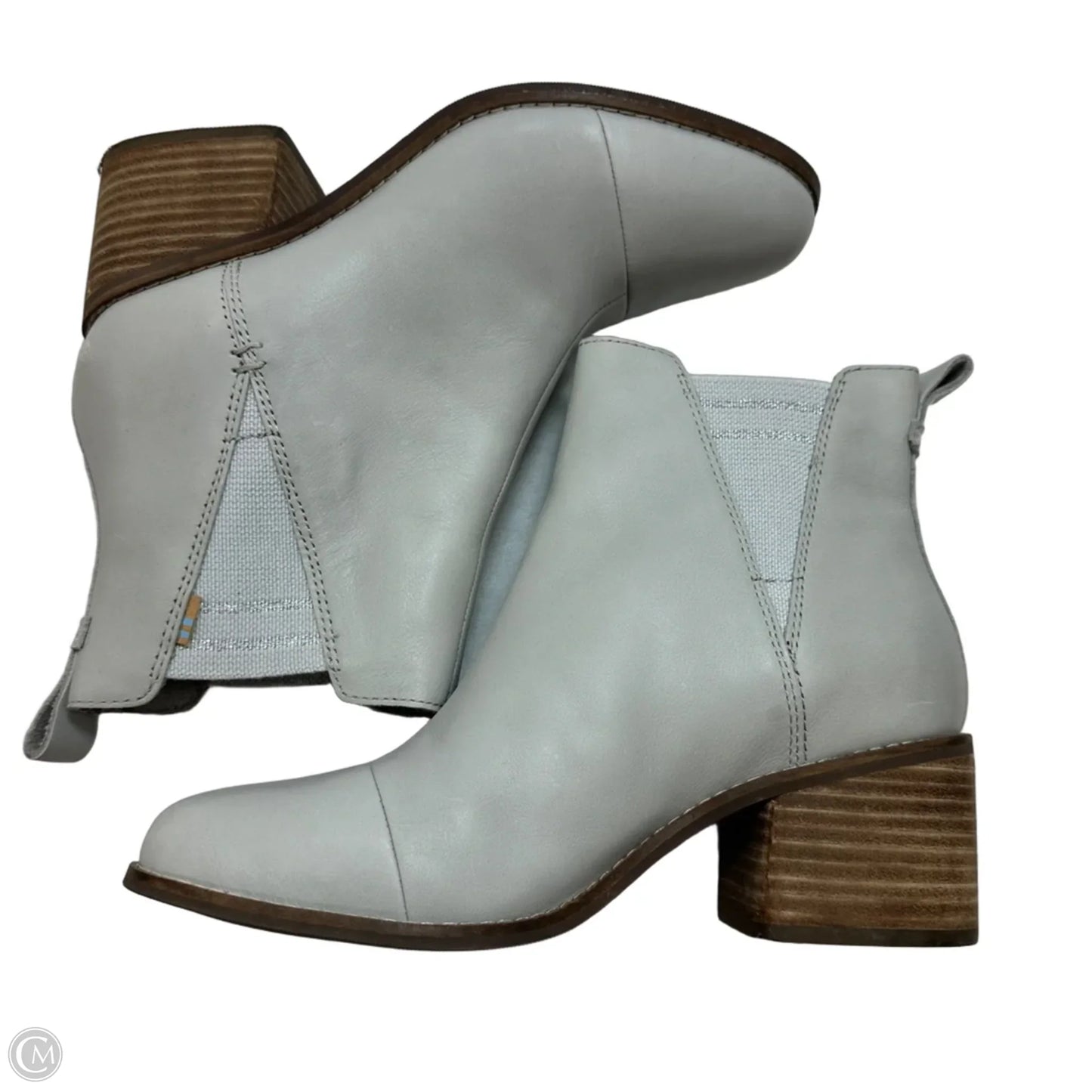 Boots Ankle Heels By Toms In Grey, Size: 8