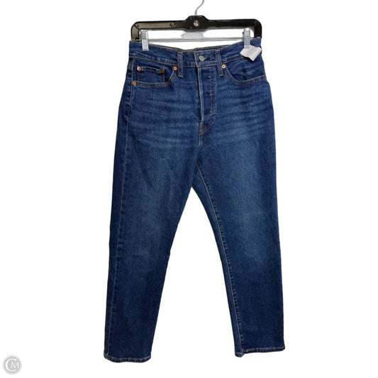 Jeans Straight By Levis In Blue Denim, Size: 10