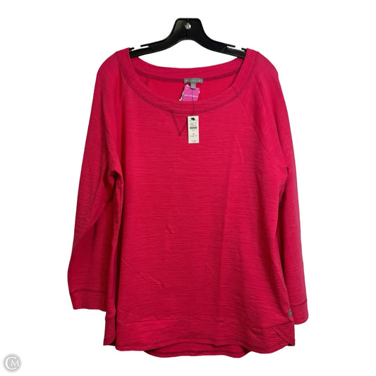 Top Long Sleeve By Talbots In Coral, Size: 1x