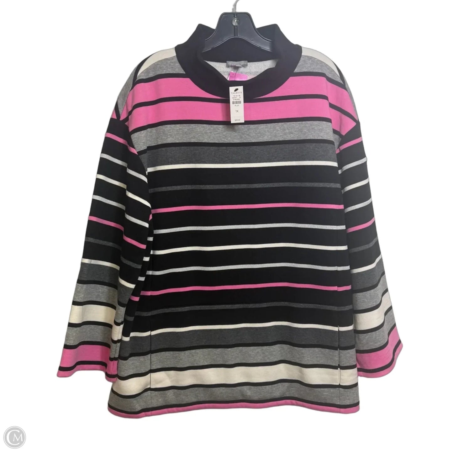 Top Long Sleeve By Talbots In Pink, Size: 1x