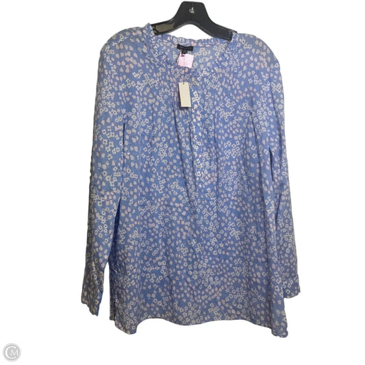 Top Long Sleeve By Talbots In Blue, Size: Xl
