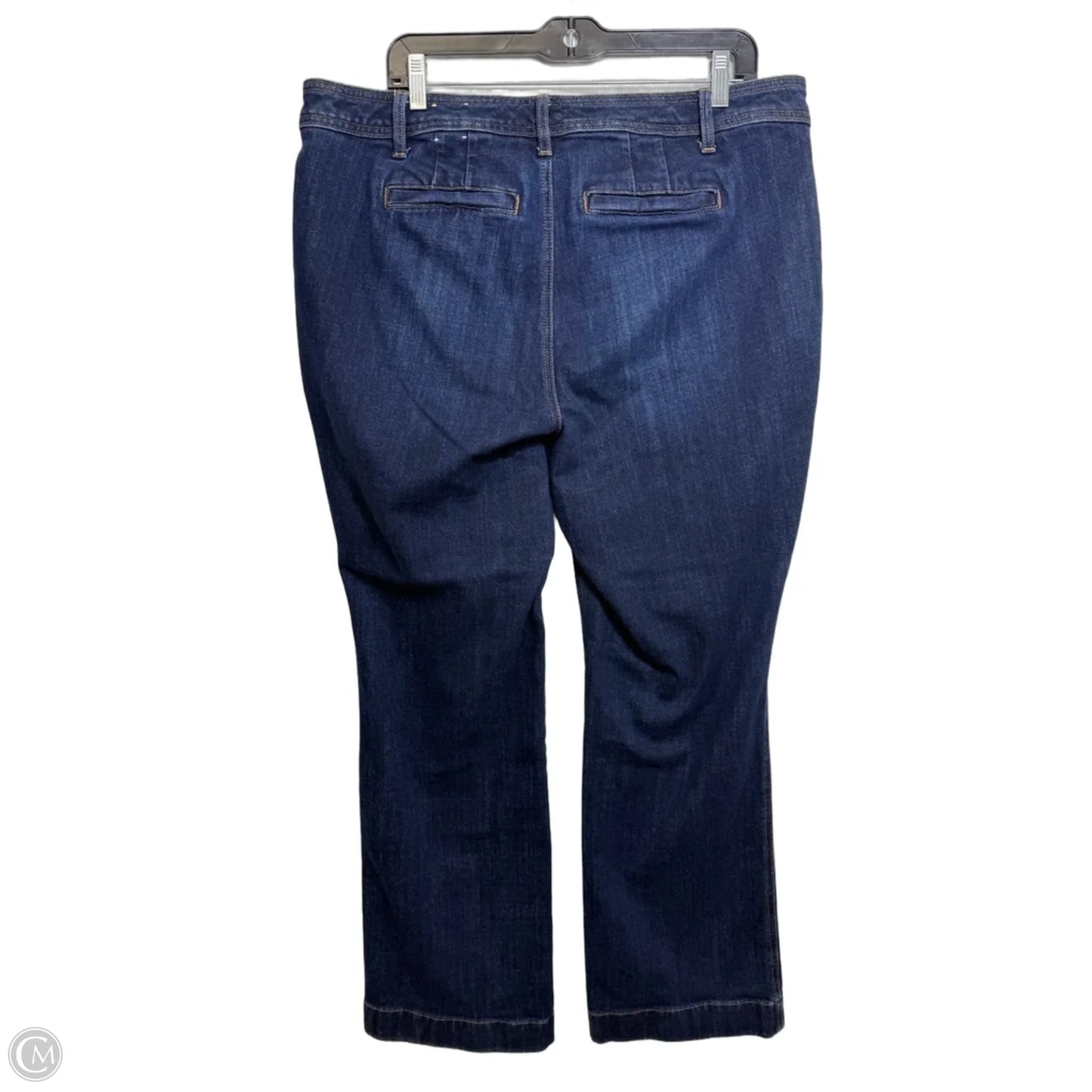 Jeans Flared By Talbots In Blue Denim, Size: 16