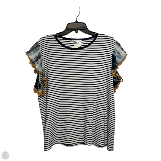 Top Sleeveless By Thml In Striped Pattern, Size: L