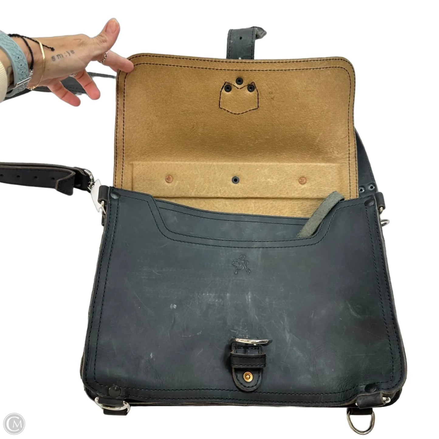 Laptop Bag Leather By SADDLEBACK, Size: Medium