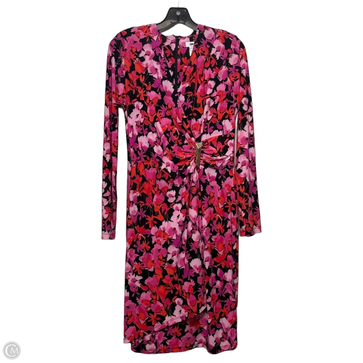 Dress Party Short By Dkny In Floral Print, Size: 8