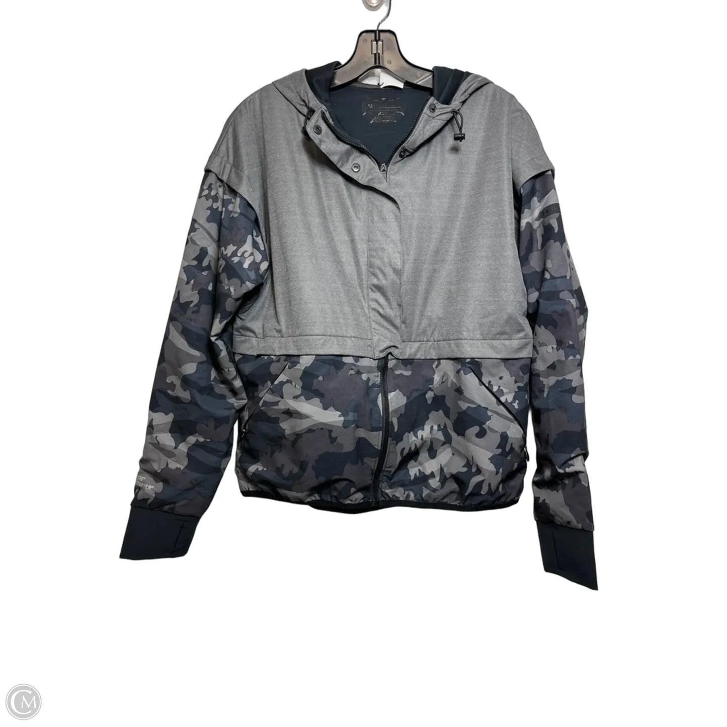 Athletic Jacket By Under Armour In Grey, Size: M