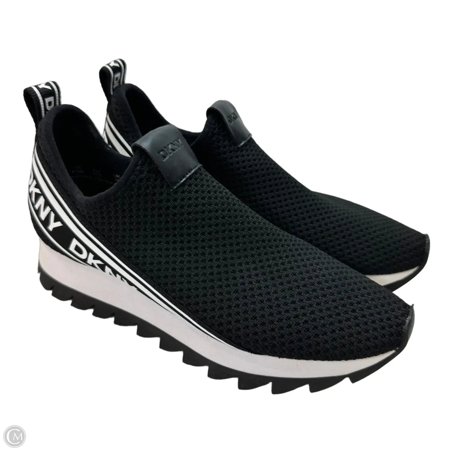 Shoes Sneakers By Dkny In Black, Size: 6.5