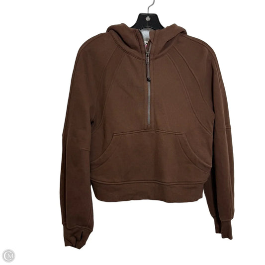 Sweatshirt Hoodie By Lululemon In Brown, Size: Xs