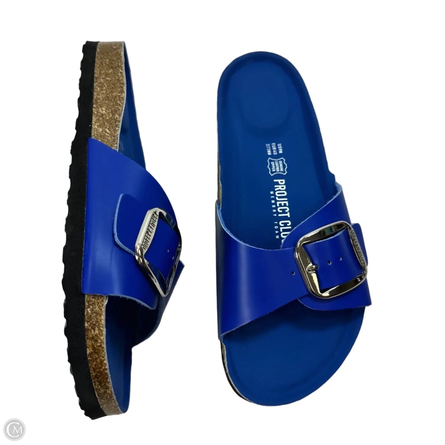 Sandals Flats By Clothes Mentor In Blue, Size: 9