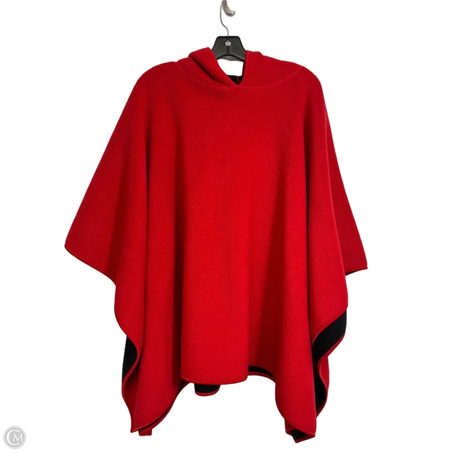 Poncho By Clothes Mentor In Red, Size: Osfm