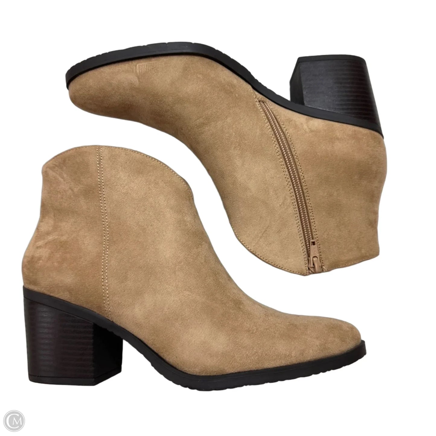 Boots Ankle Heels By Sonoma In Tan, Size: 9.5