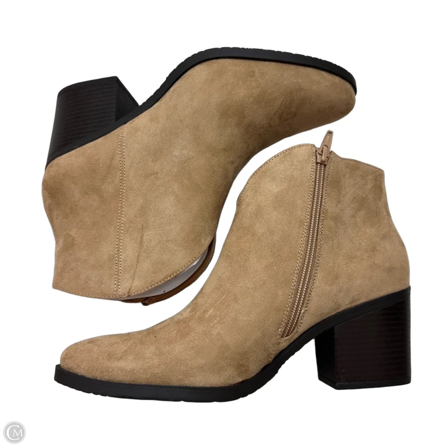 Boots Ankle Heels By Sonoma In Tan, Size: 9.5