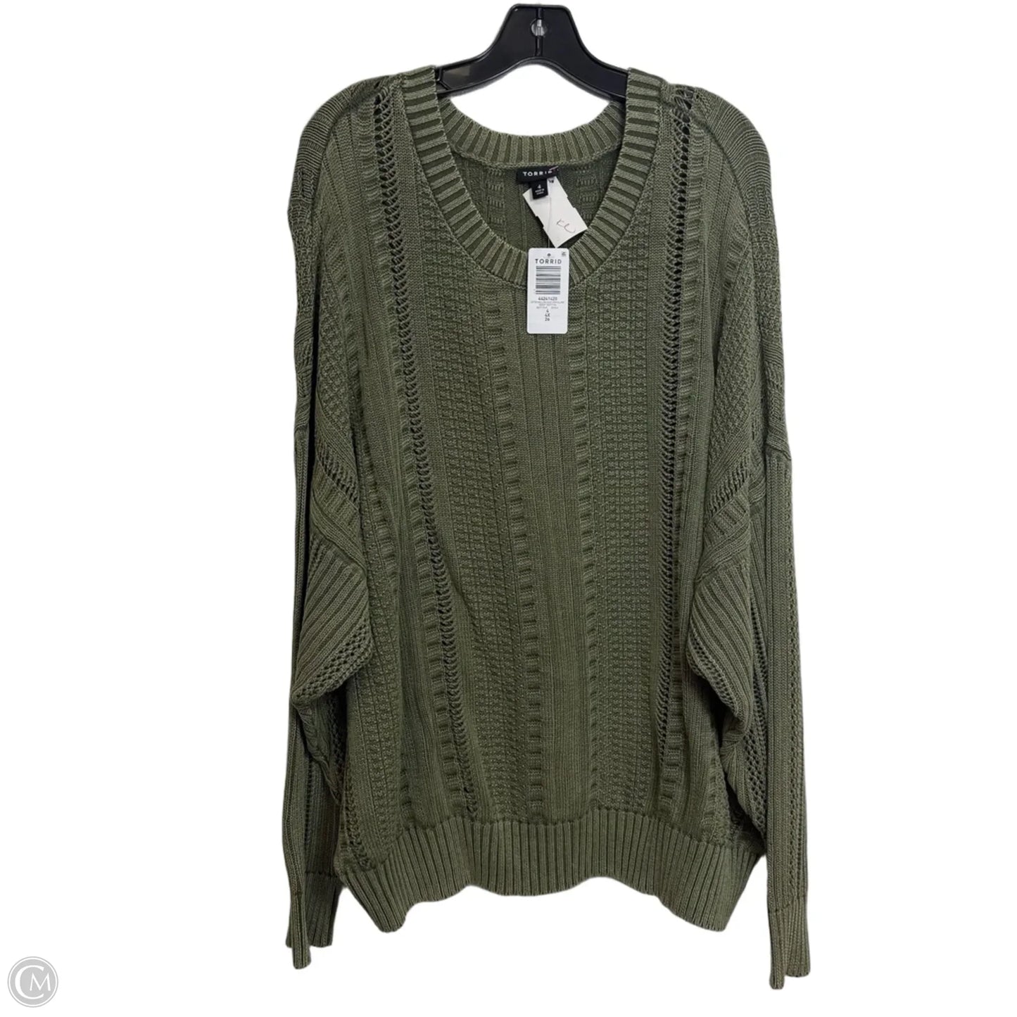 Sweater By Torrid In Green, Size: 4x