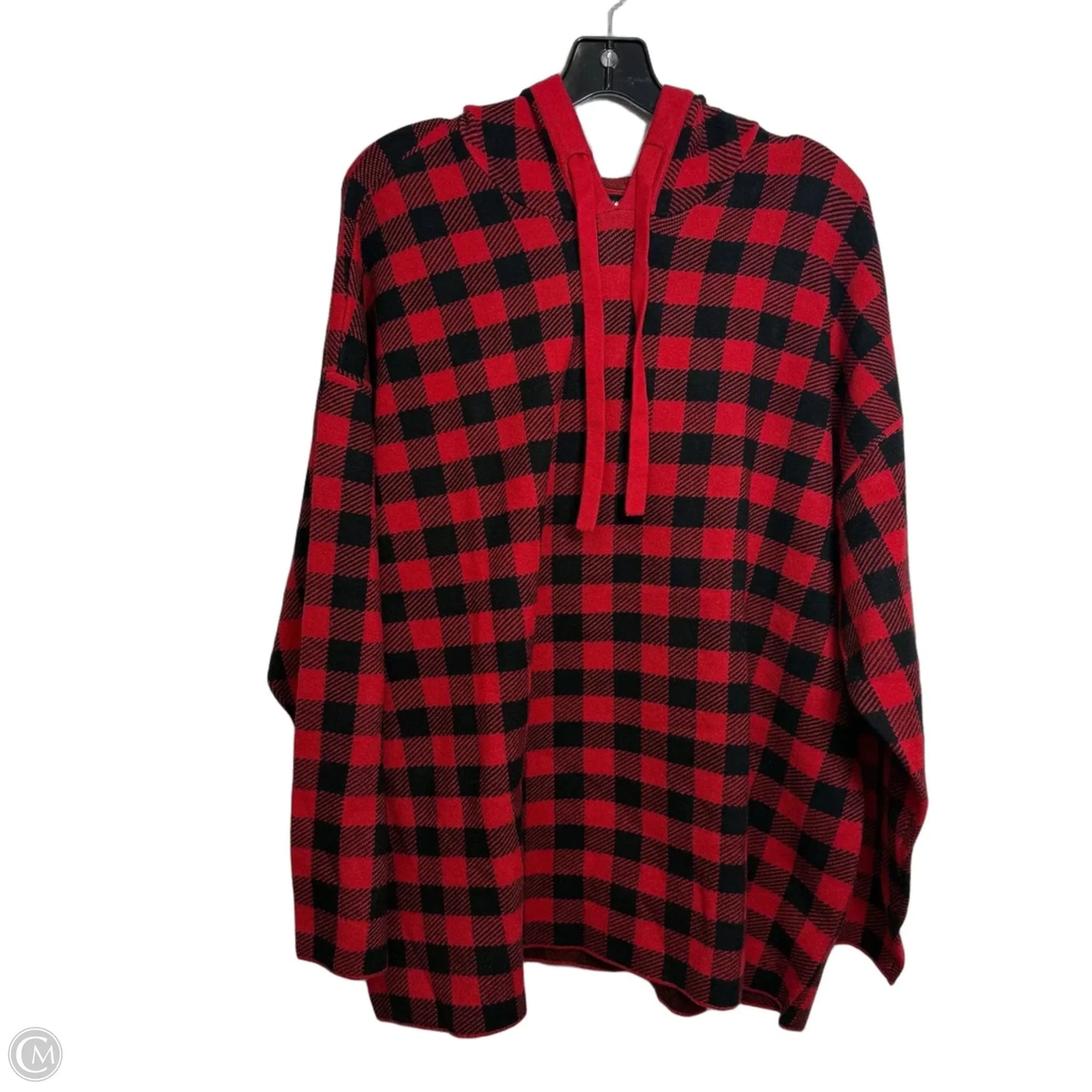 Sweater By Lane Bryant In Black & Red, Size: 2x