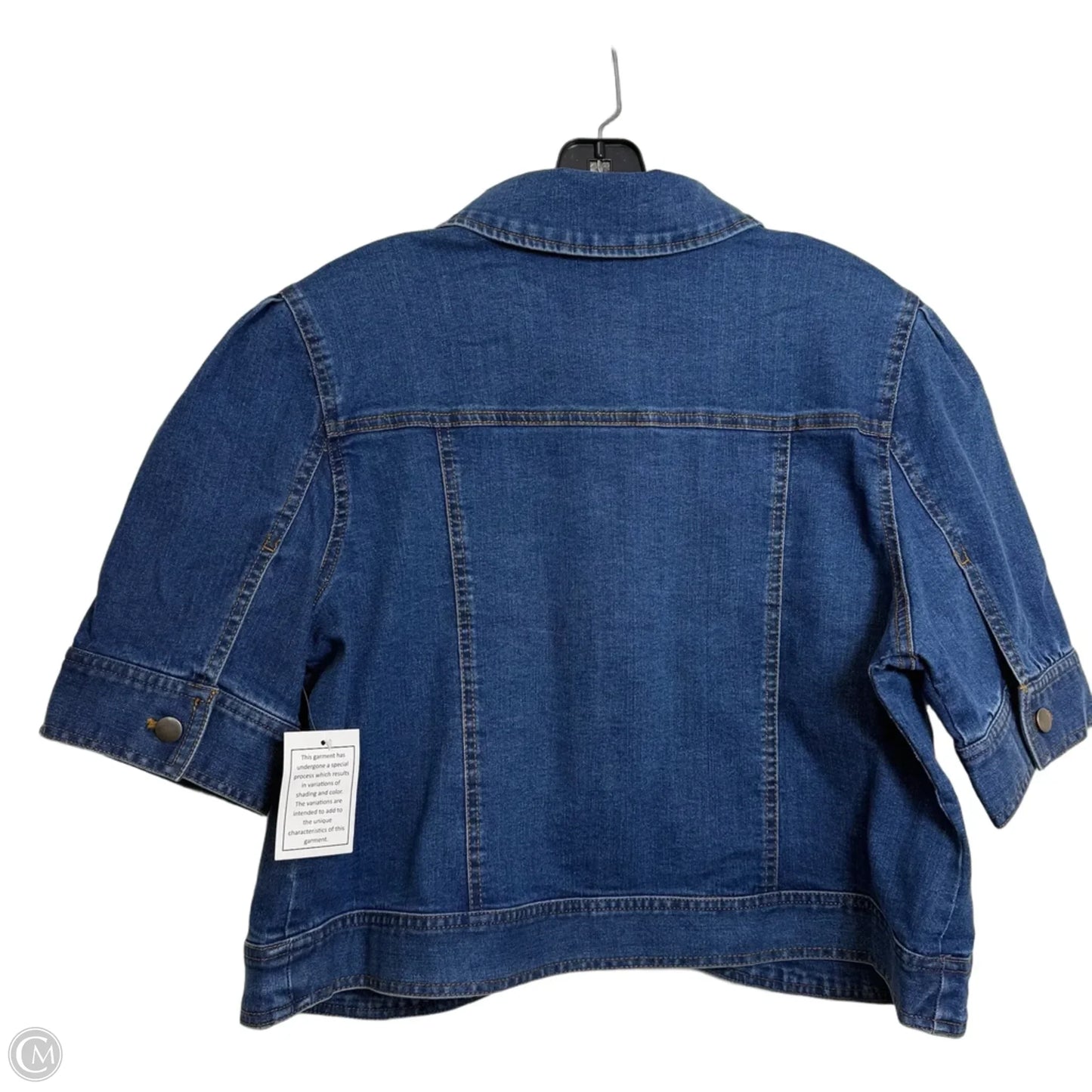 Top Short Sleeve By Northstyle In Blue Denim, Size: L