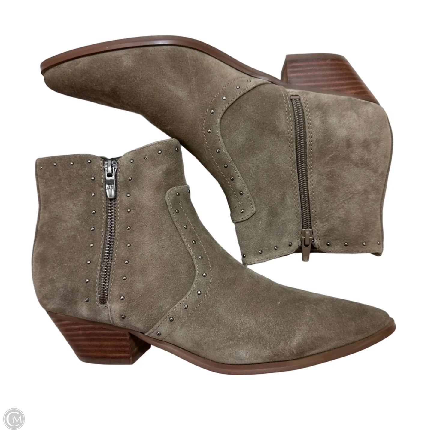 Boots Ankle Flats By Marc Fisher In Green, Size: 9