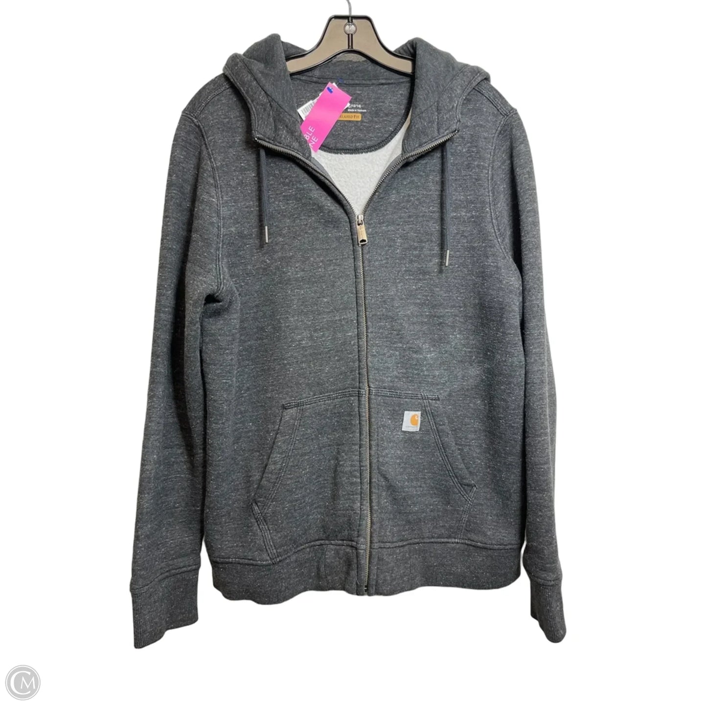 Sweatshirt Hoodie By Carhartt In Grey, Size: L