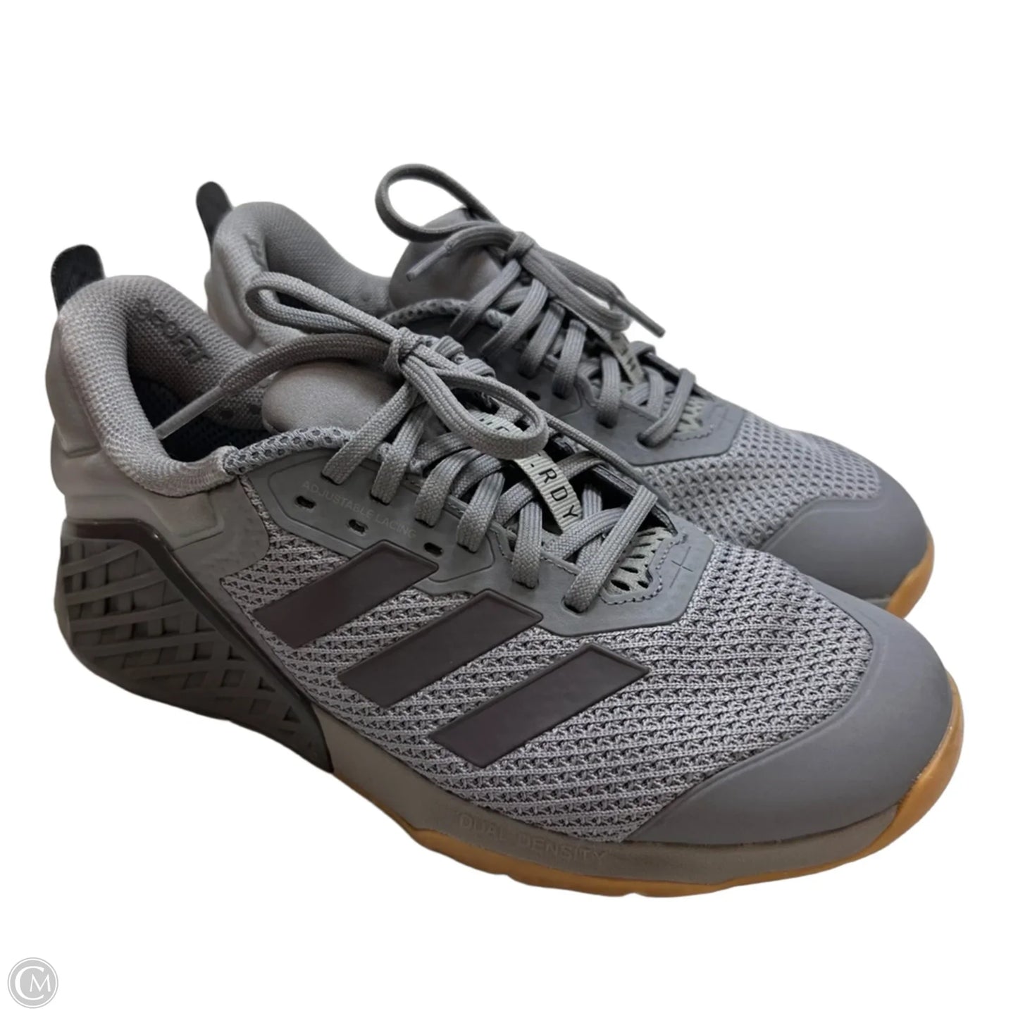Shoes Athletic By Adidas In Grey, Size: 9