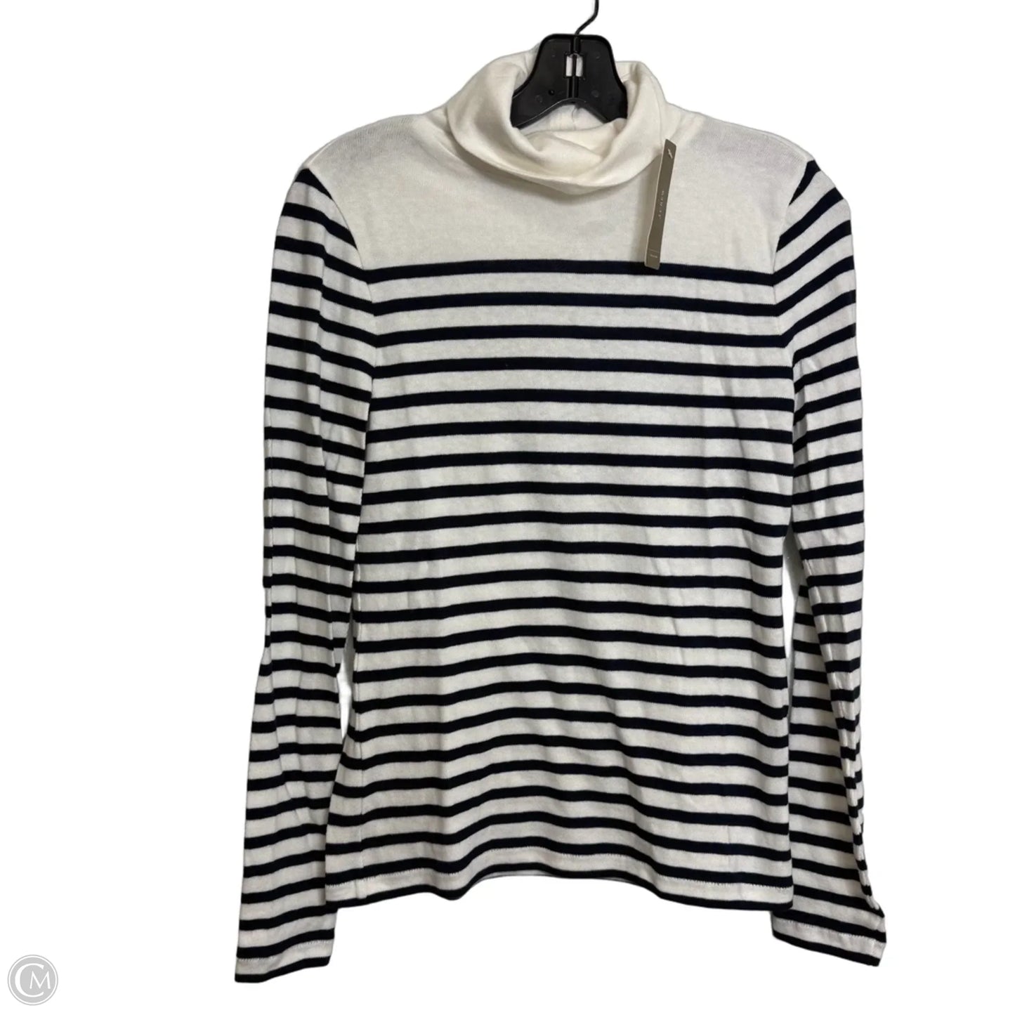 Top Long Sleeve Basic By J. Crew In Striped Pattern, Size: S