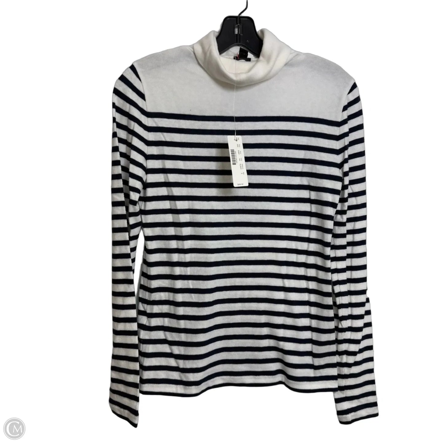 Top Long Sleeve Basic By J. Crew In Striped Pattern, Size: S