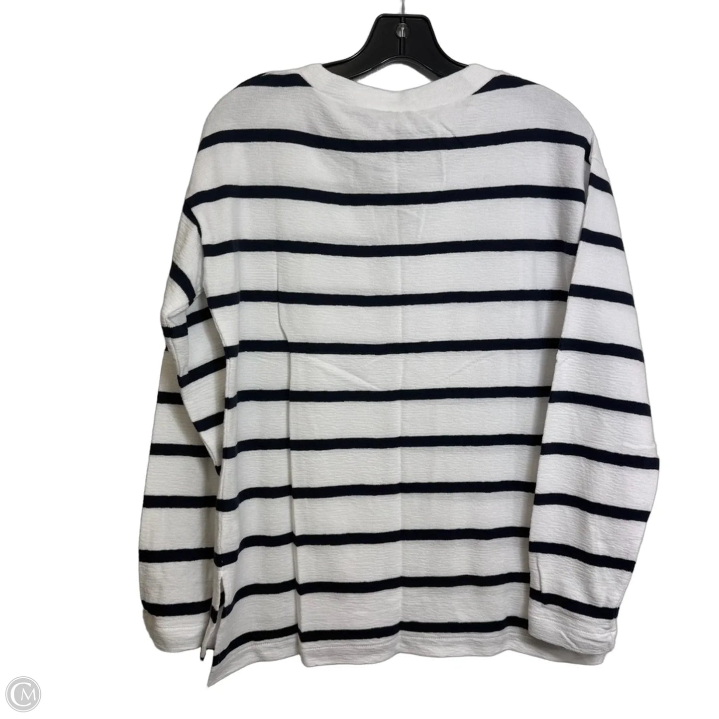 Top Long Sleeve Basic By J. Crew In Striped Pattern, Size: Xs