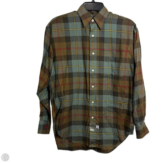 Top Long Sleeve Basic By Ralph Lauren In Brown, Size: S