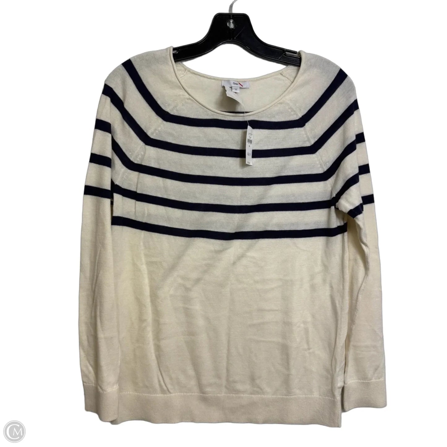 Top Long Sleeve Basic By Gap In Striped Pattern, Size: Xs