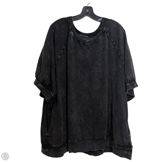 Top Short Sleeve By Logo In Black, Size: 4x
