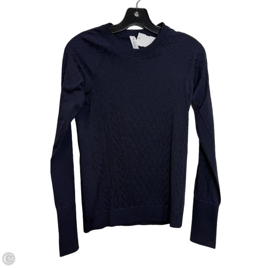 Athletic Top Long Sleeve Crewneck By Lululemon In Navy, Size: 6