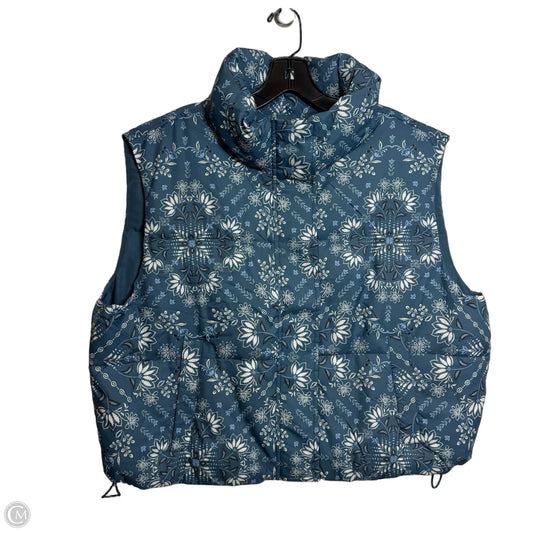 Vest Puffer & Quilted By Loft In Blue, Size: L