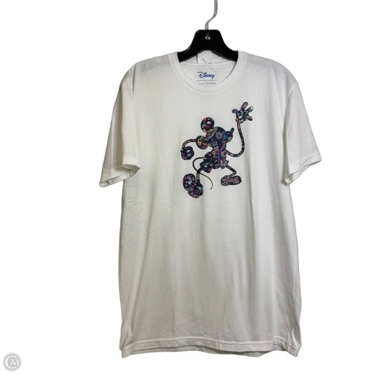 Top Short Sleeve Basic By Vera Bradley x Disney In White, Size: L