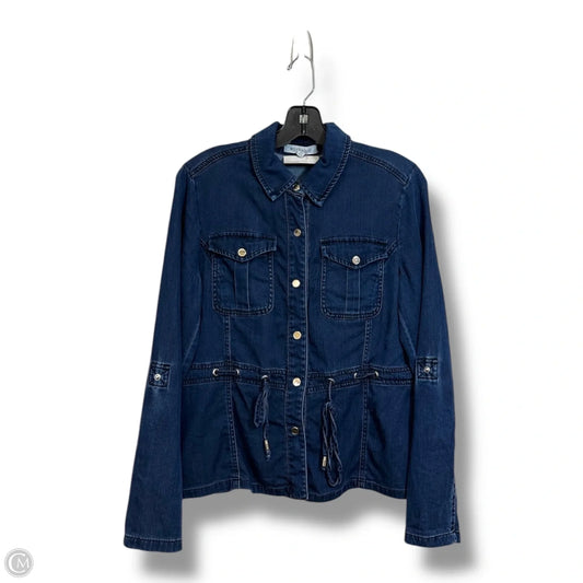 Jacket Denim By Workshop In Blue Denim, Size: S