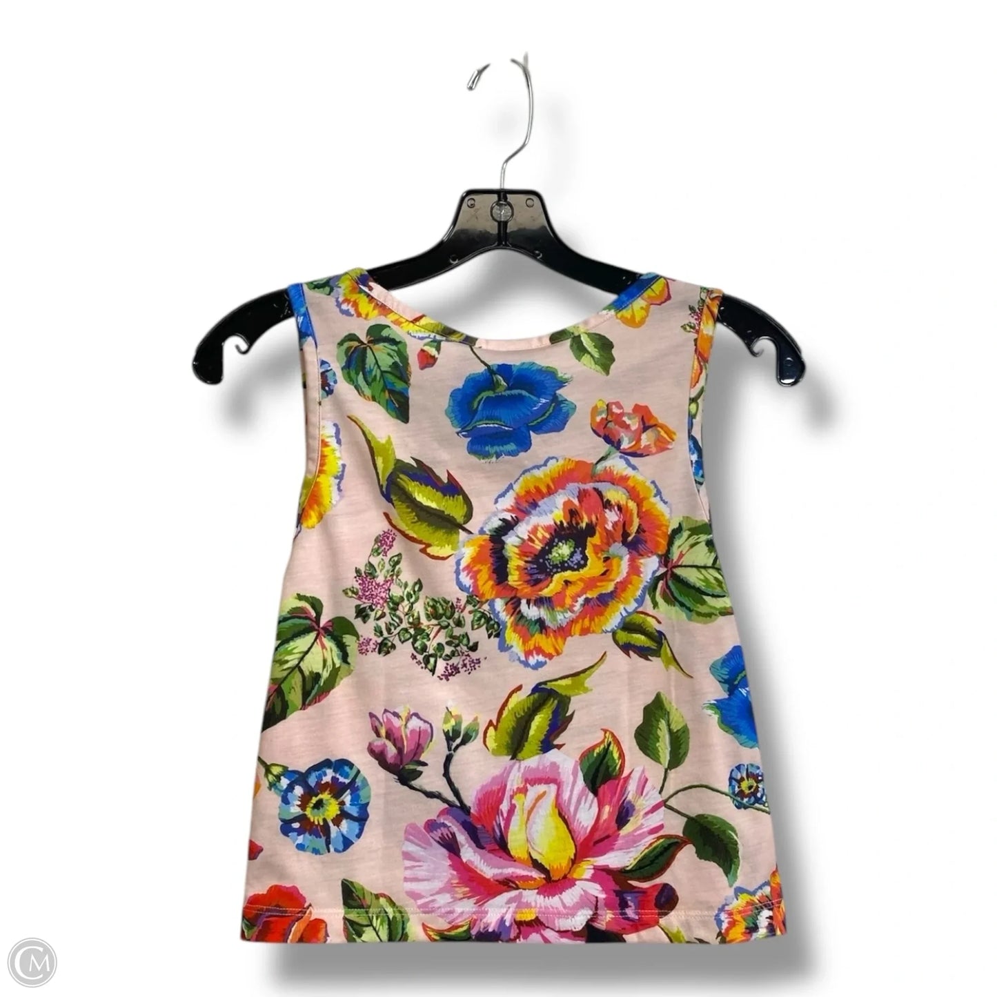 Athletic Tank Top By Adidas In Floral Print, Size: S