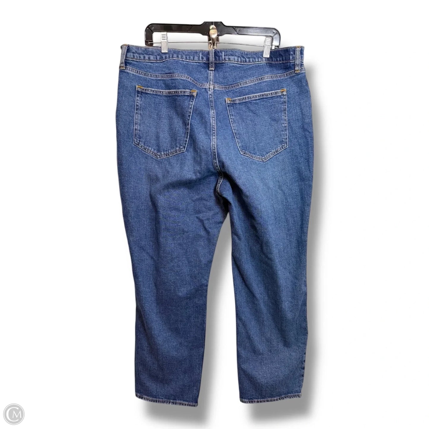 Jeans the ankle Straight By Abercrombie And Fitch In Blue Denim, Size: 18