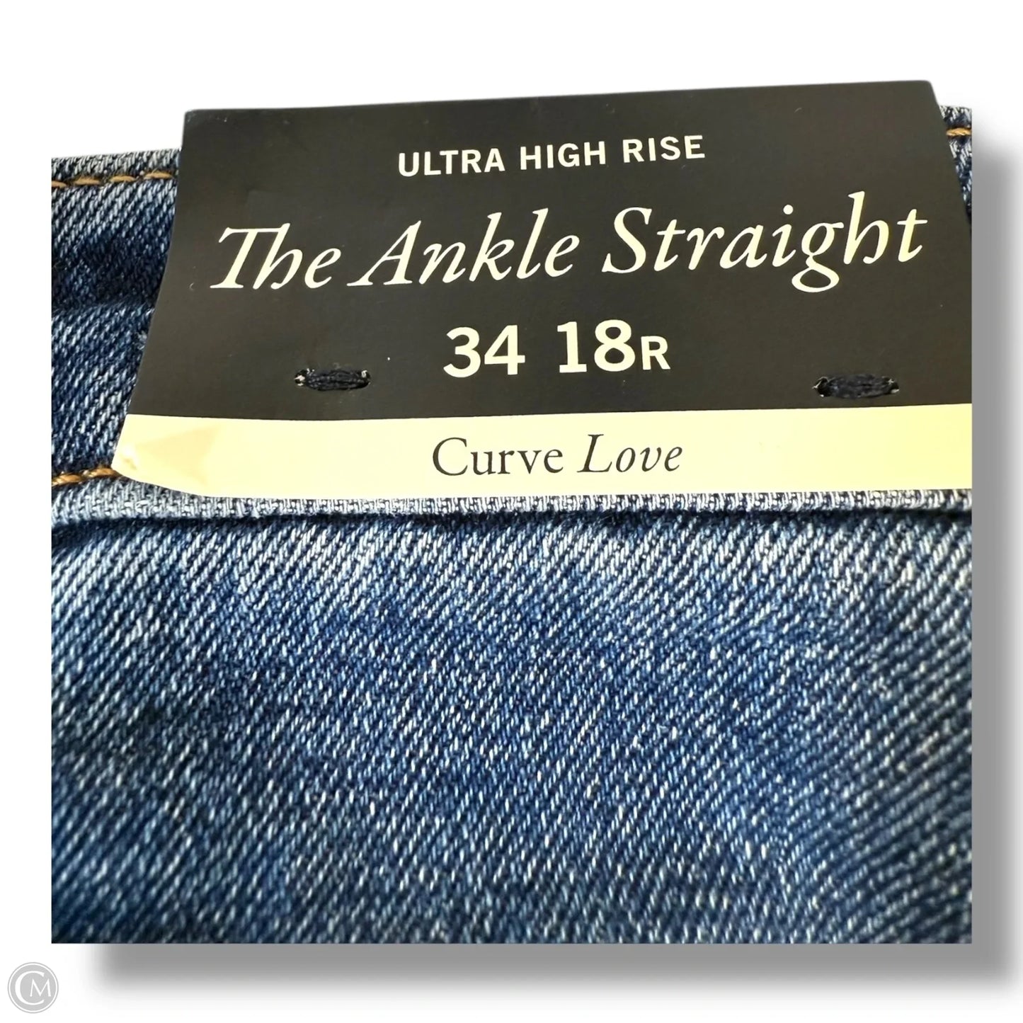 Jeans the ankle Straight By Abercrombie And Fitch In Blue Denim, Size: 18