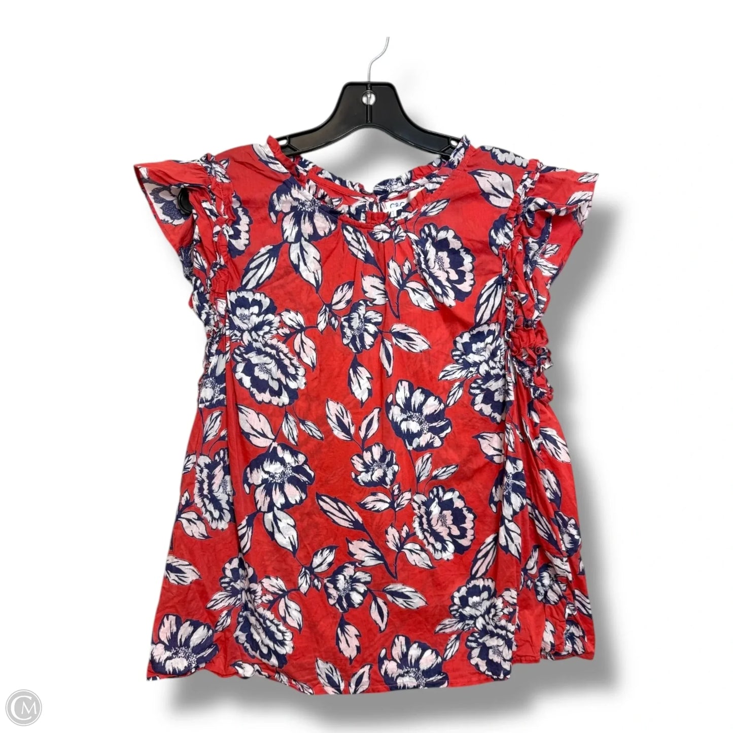 Top Sleeveless By C And C In Floral Print, Size: Xl