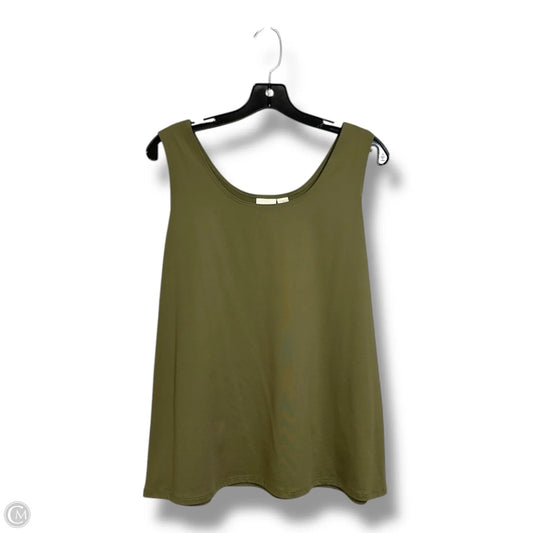 Tank Top By Chicos In Green, Size: 3x