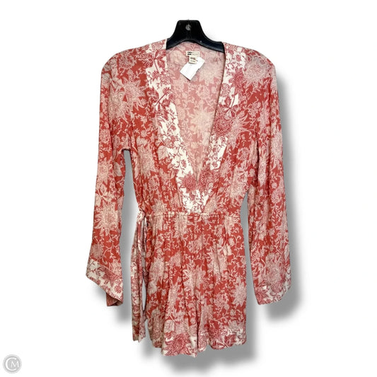 Romper By Billabong In Floral Print, Size: Xs