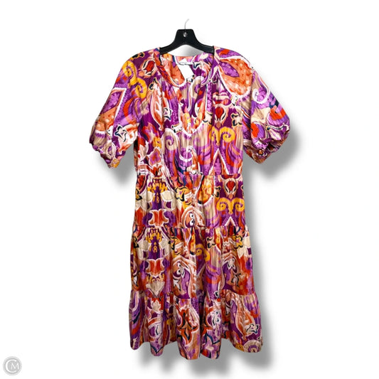 Dress Casual Midi By Chicos In Multi-colored, Size: S