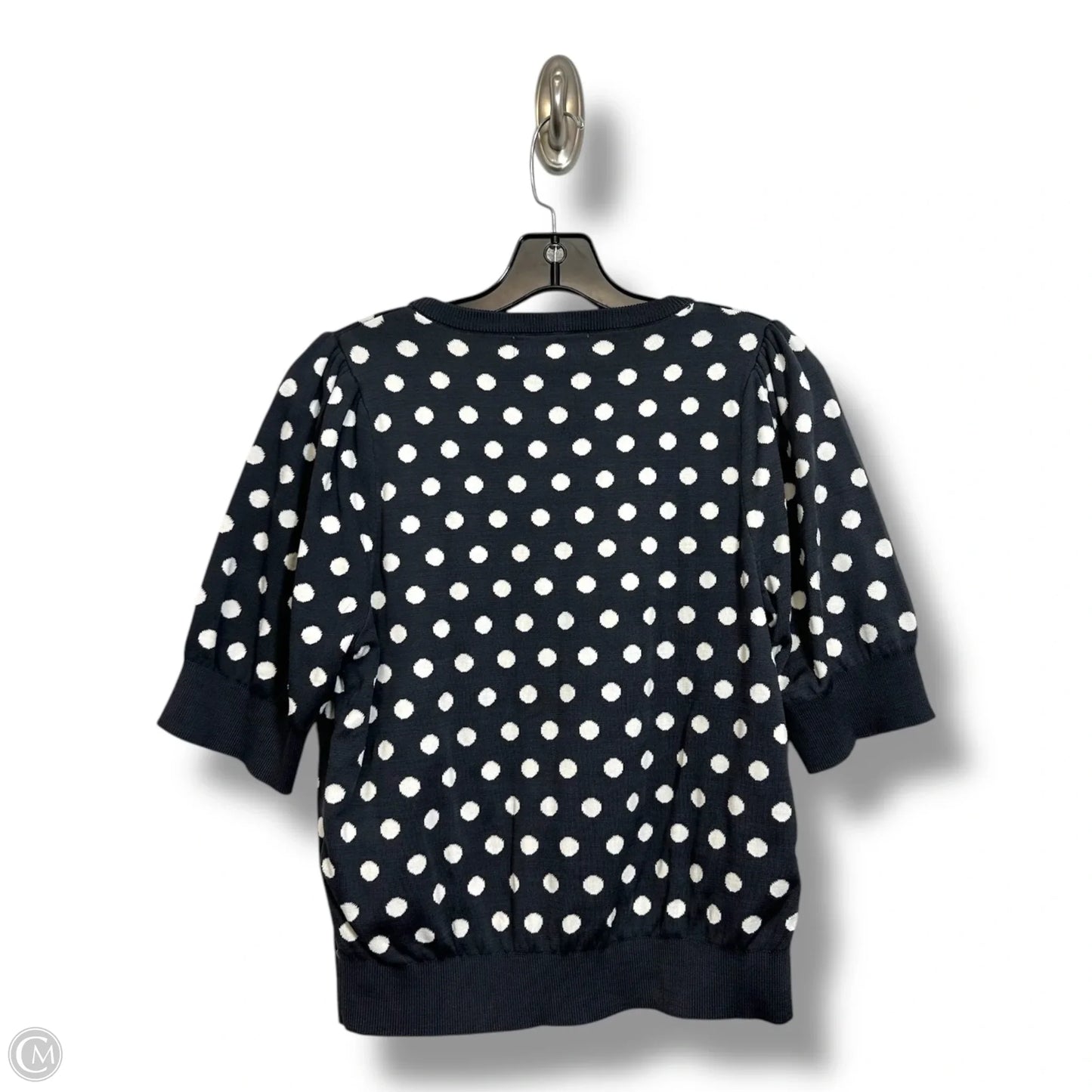 Top Short Sleeve By Philosophy In Polkadot Pattern, Size: M