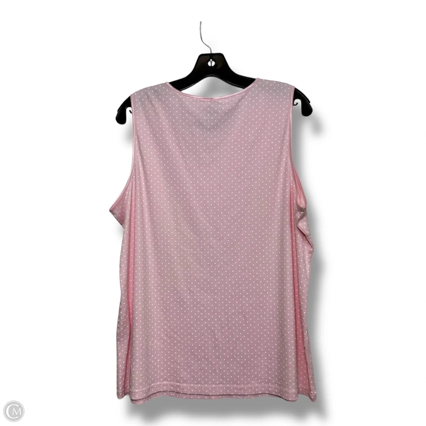 Top Sleeveless By Cj Banks In Pink, Size: 1x