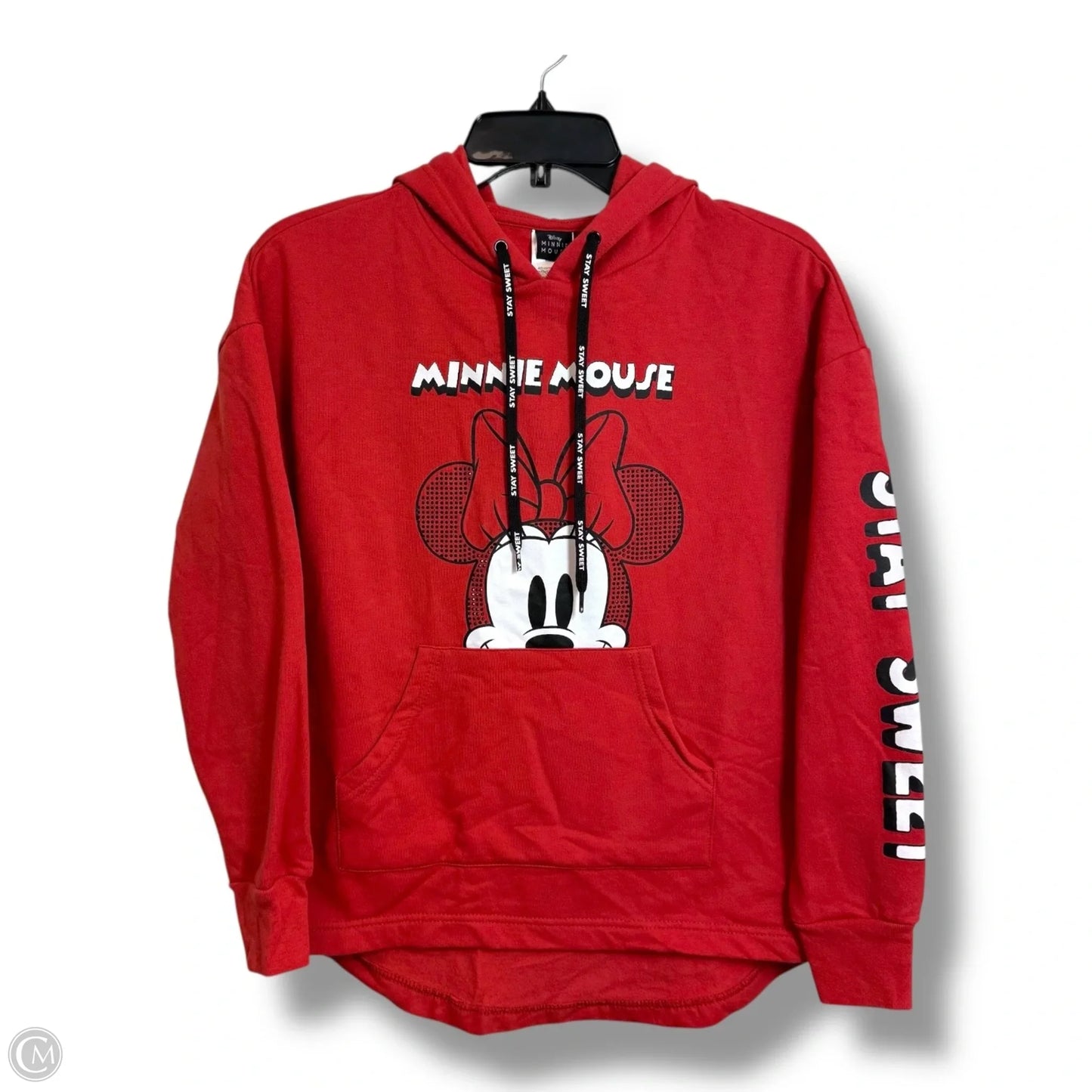 Minnie Mouse Sweatshirt Hoodie By Disney Store In Red, Size: S