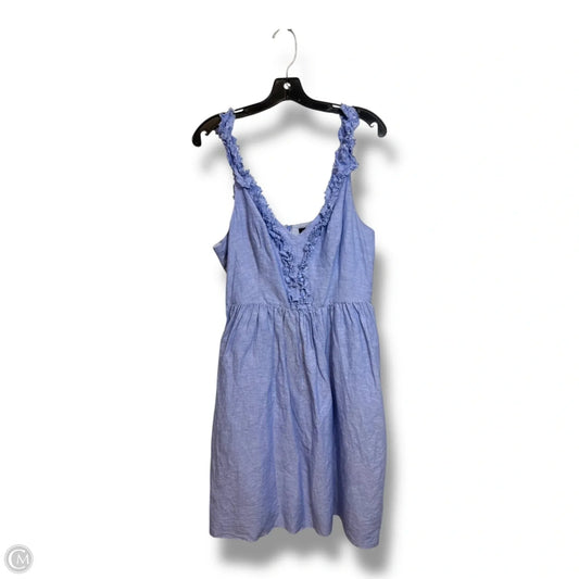 Dress Casual Midi By Banana Republic In Blue, Size: 14