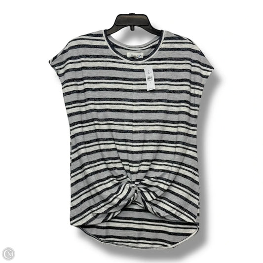 Top Short Sleeve By Lou And Grey In Striped Pattern, Size: S