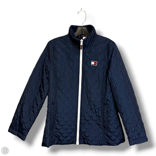Jacket Puffer & Quilted By Tommy Hilfiger In Navy, Size: M