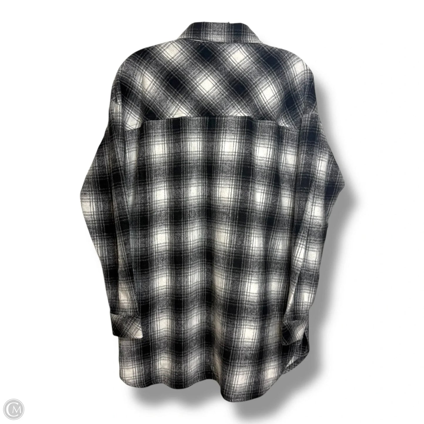 Jacket Shirt By Doe & Rae In Plaid Pattern, Size: S