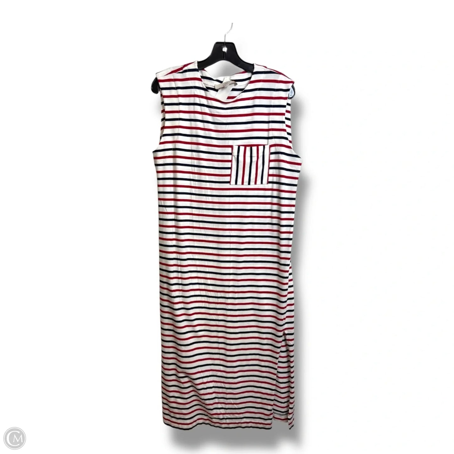 Dress Casual Maxi By Loft In Blue & Red & White, Size: S