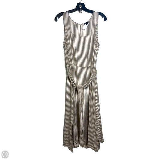 Dress Casual Maxi By Ann Taylor In Striped Pattern, Size: M